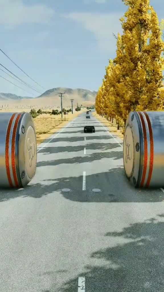 cover for Car Bollards crushes #shorts #car #game #fun #funny #viral #beamng #fyp #cargame