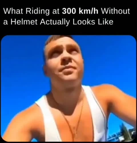 cover for What happens when you ride a motorcycle at high speed without a helmet 🏍️⚠️ #MotorcycleSafety #HelmetMatters #RideSmart