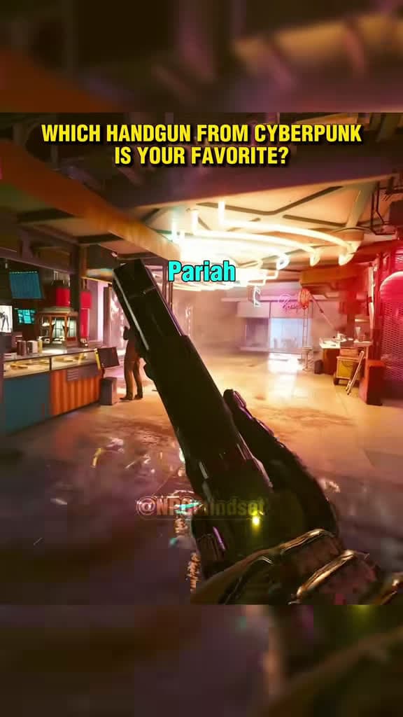 cover for Which Cyberpunk 2077 handgun matches your style? Find your perfect sidearm now 🔫✨ #Cyberpunk2077 #cyberpunk #gaming