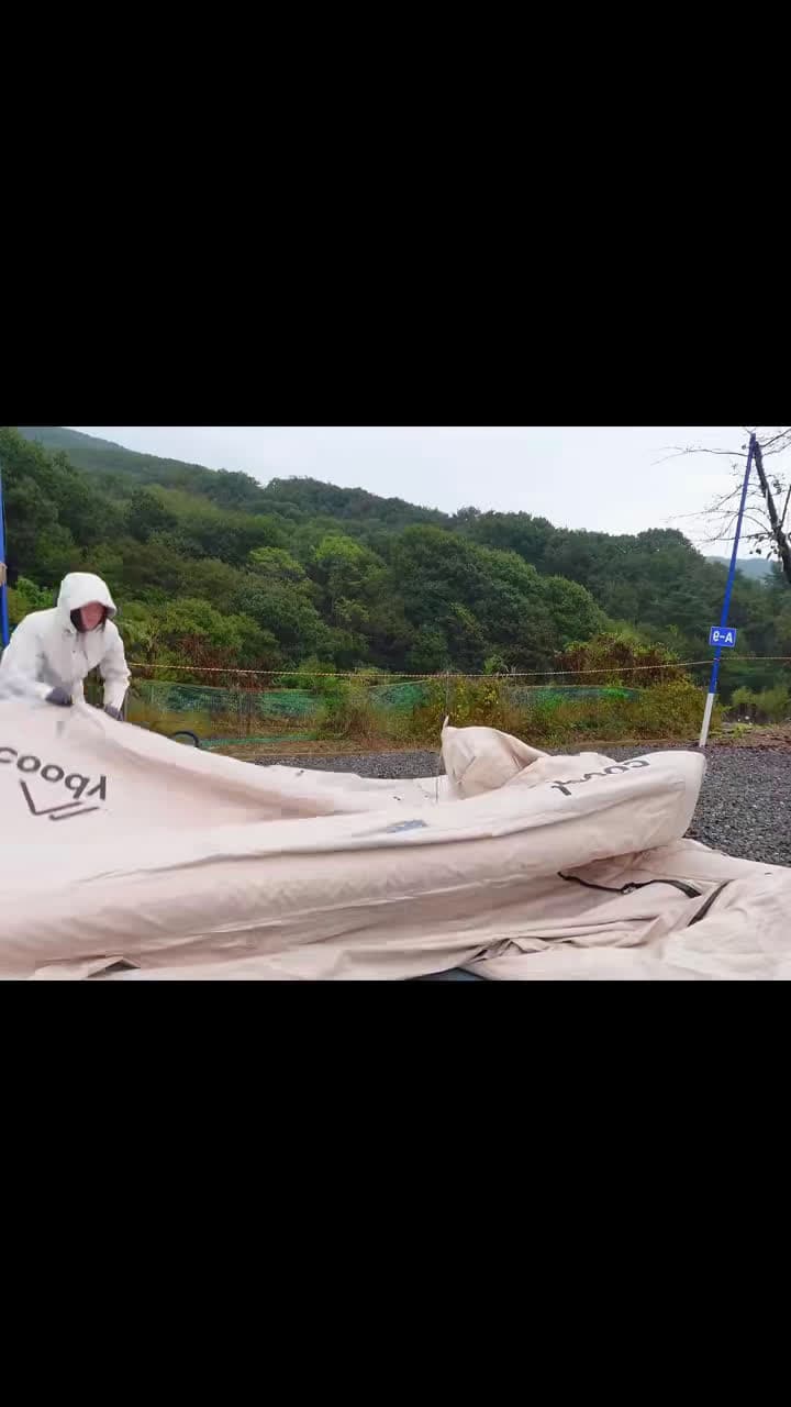 cover for Camping in the rain with Air Tent Rainy Camp ASMR. Pouring rain#outdoor #camp #camping #bushcraft #survival #campvibes