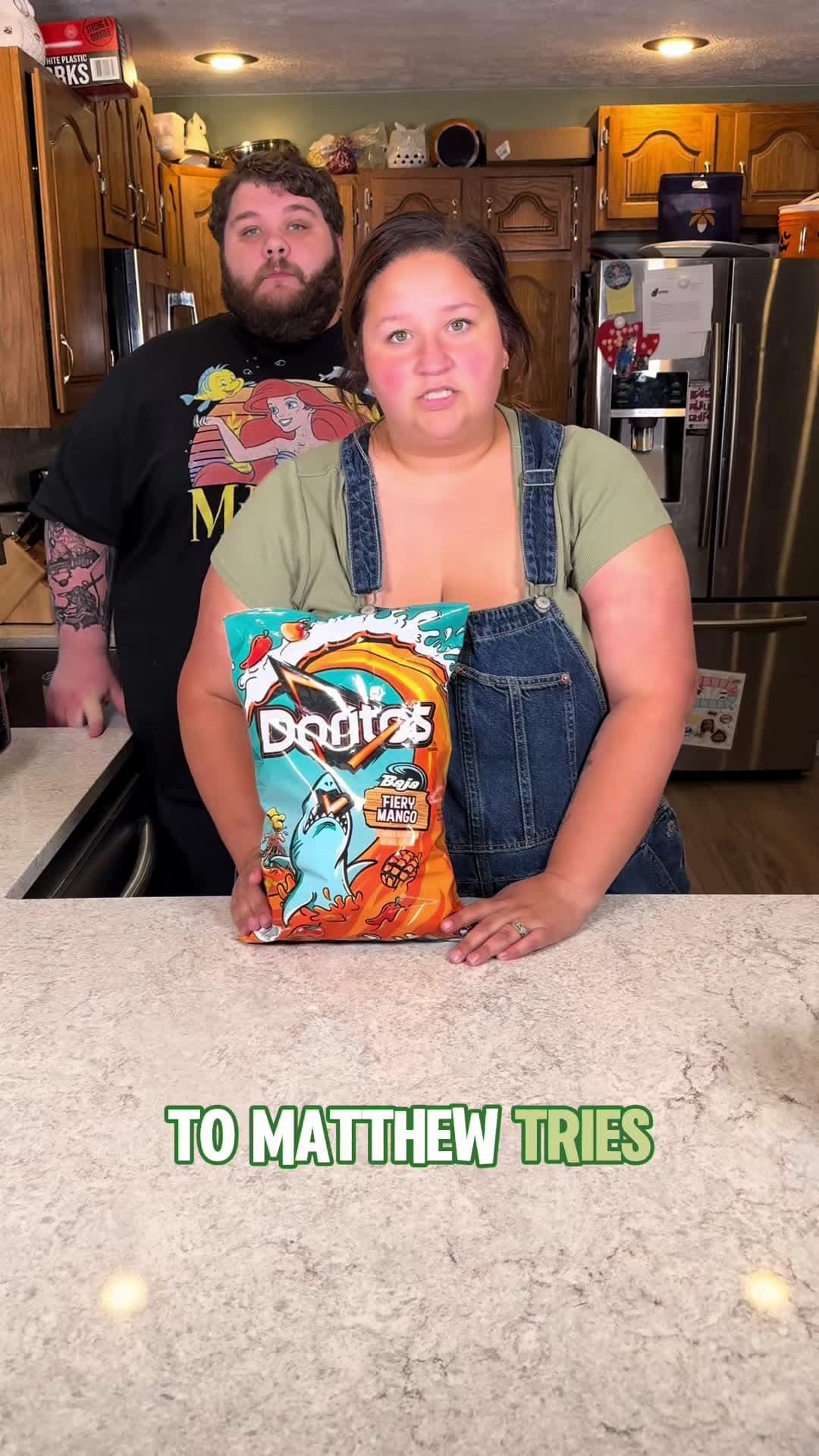 cover for What should Matthew Try Next?! #matthewtries #bajafireymango #newdoritos #doritostastetest #matthewtriesdoritos #matthewtries #jessicatries #aggressivetutoriallady