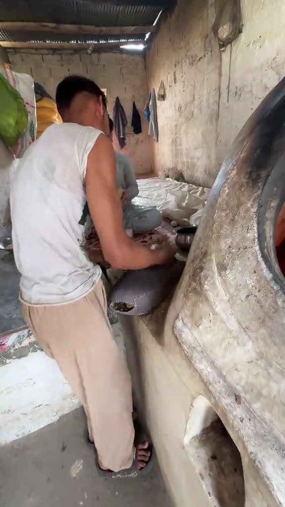 cover for #OddlySatisfying Bread Baking in clay oven