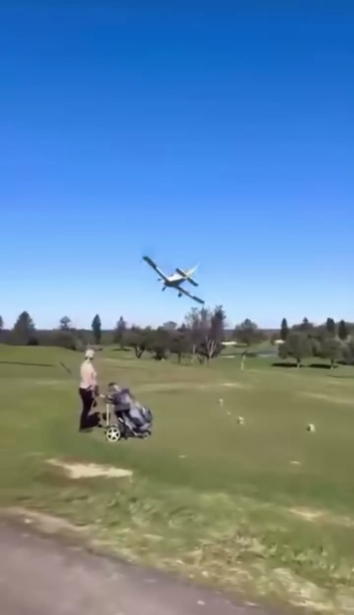 cover for Just wrapped my golf round when a light plane crashed on the 18th — unbelievable moment 😮✈️ #PlaneCrash #GolfLife #CloseCall