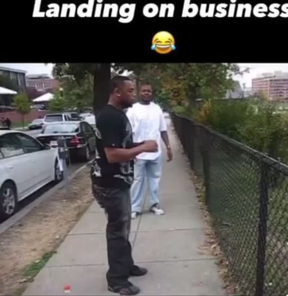 cover for Landing on business!!!!😂