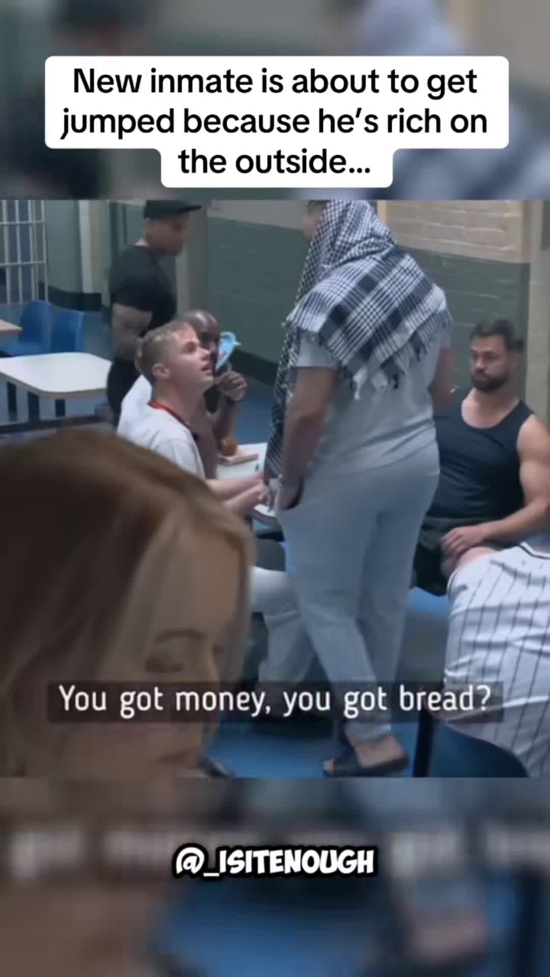cover for New inmate is about to get jumped because he’s rich on the outside… #fyp #prison #show#TrueCrime