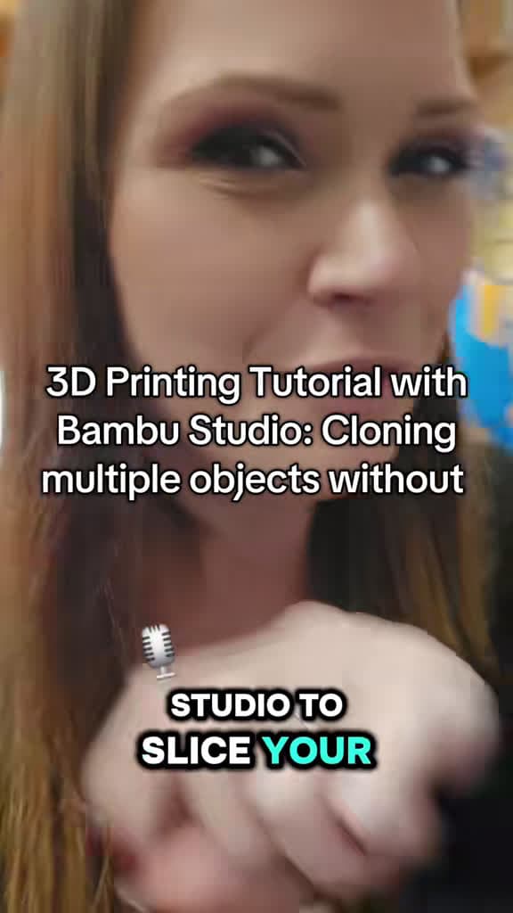 cover for Clone multiple objects and position them exactly in Bambu Studio—no merging required! 🖨️ #3dprinting #bambu #3dprintingtutorial #3dprint