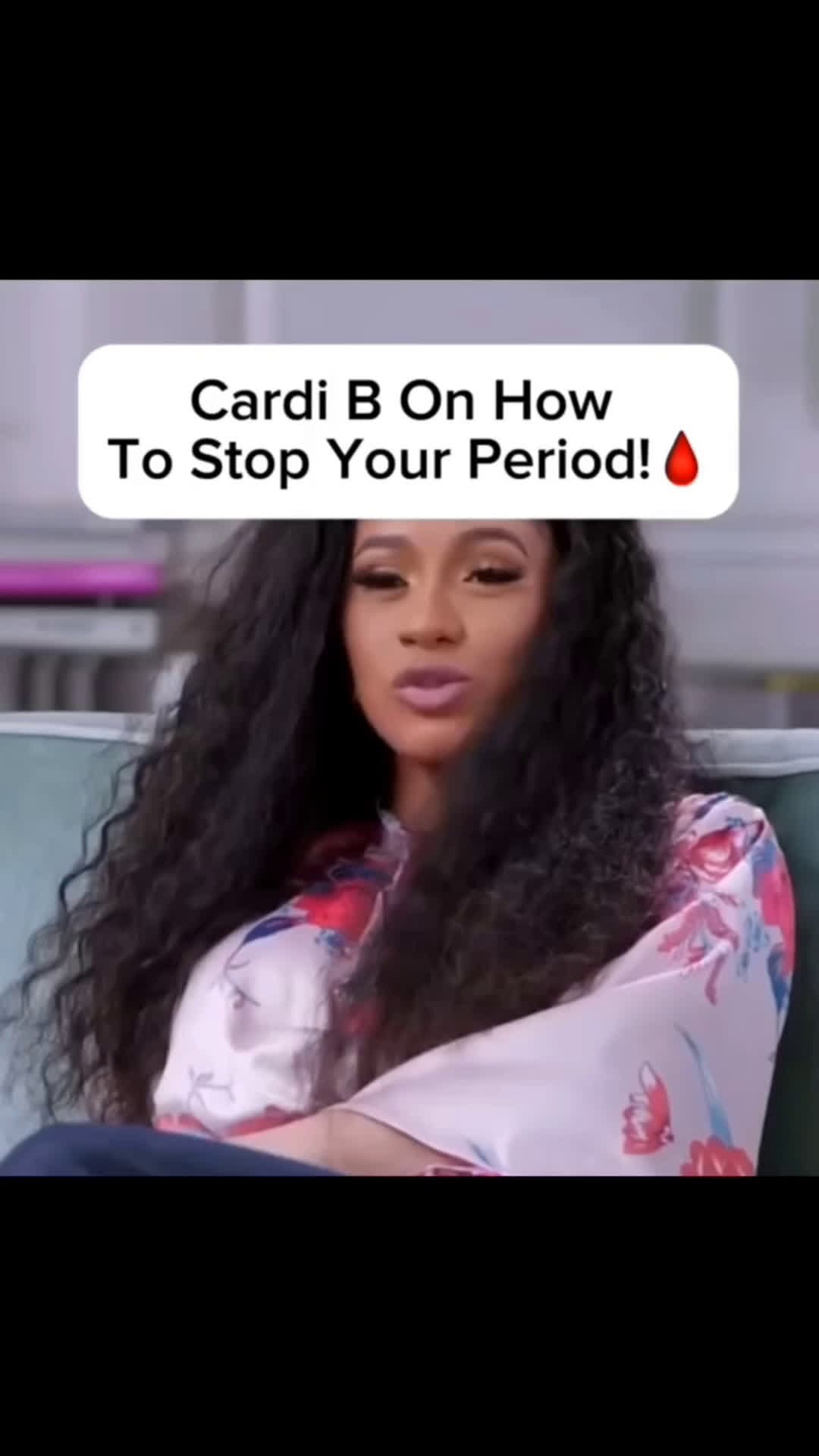 cover for Cardi B On How To Stop Your Period 🩸😳 #fyp #foryoupage #crazy #world #foryourpage #explore #fight #funny #fightcam #viral #hood #explorepage #ko