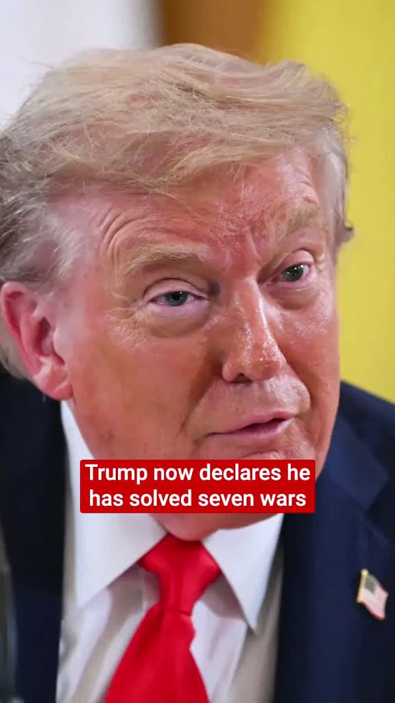 cover for During a call with Fox & Friends on Tuesday, Donald Trump now claims that his administration had “solved seven wars” in his second term. On Monday, the president had boasted of ending “six wars” in as many months. He did not el...