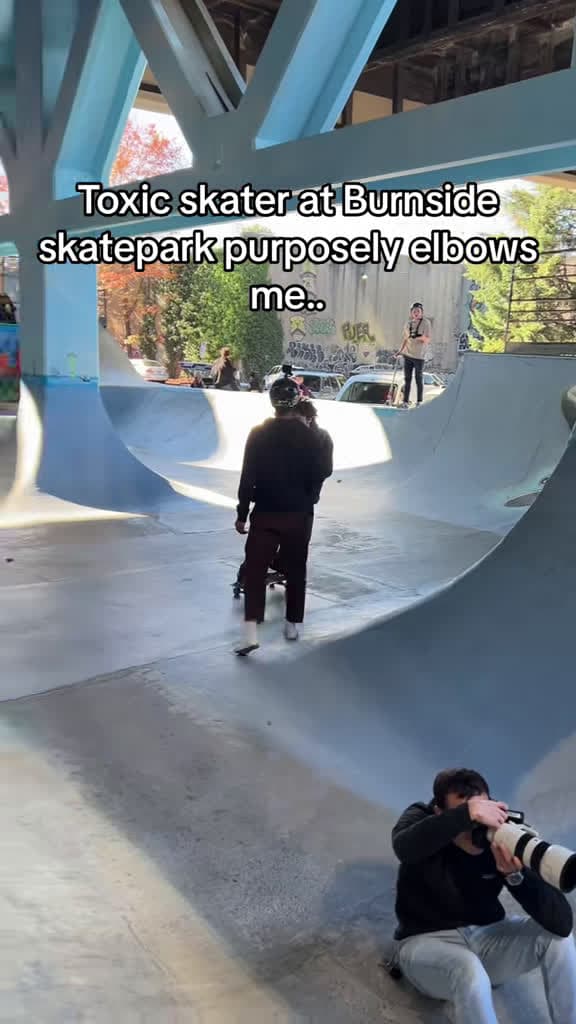 cover for This skatepark was WILD with toxic vibes! Full story coming soon… 👀 #SkateparkDrama #Burnside #SkaterVsScooter #ToxicEnergy