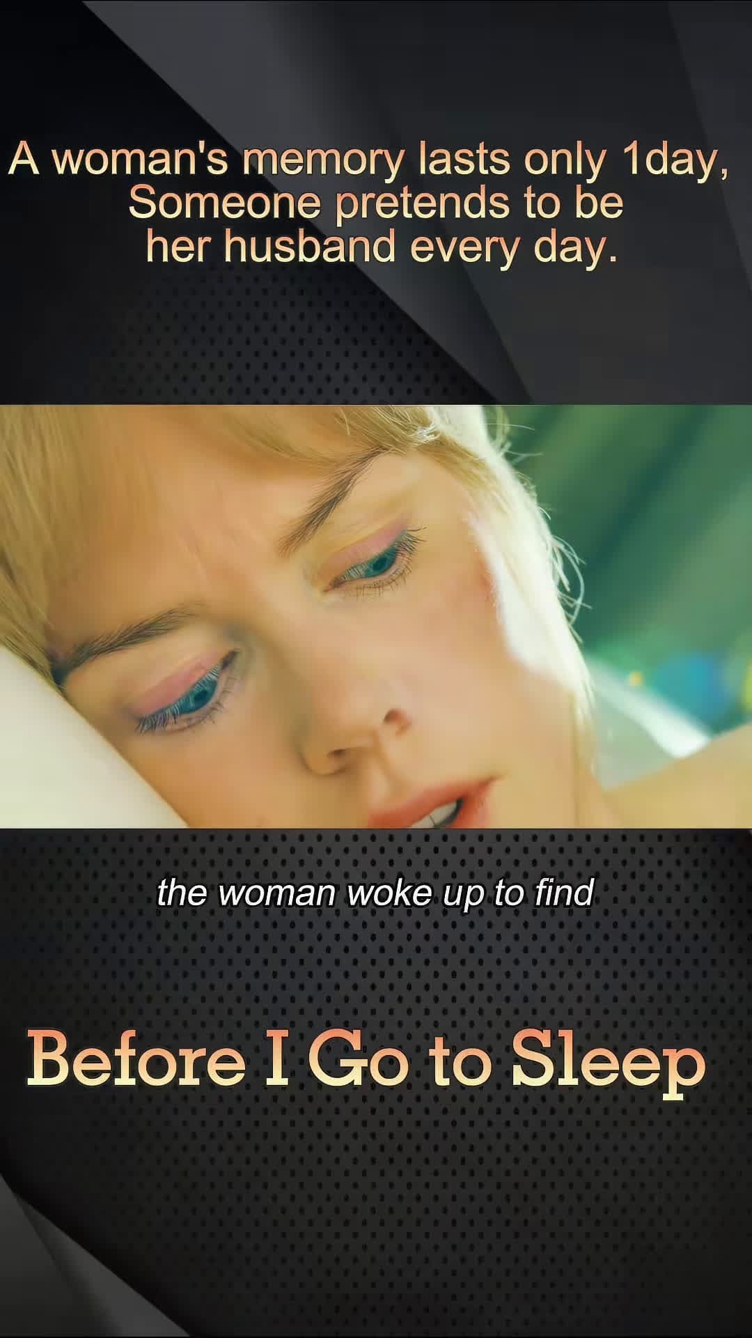 cover for #FavMovieClip A woman’s memory lasts only 1 day,someone pretends to be her