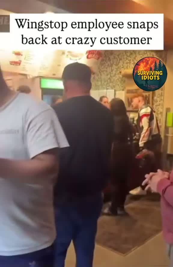 cover for Wingstop worker claps back at rude customer! 😳 #karenmoments #instantkarma #viral