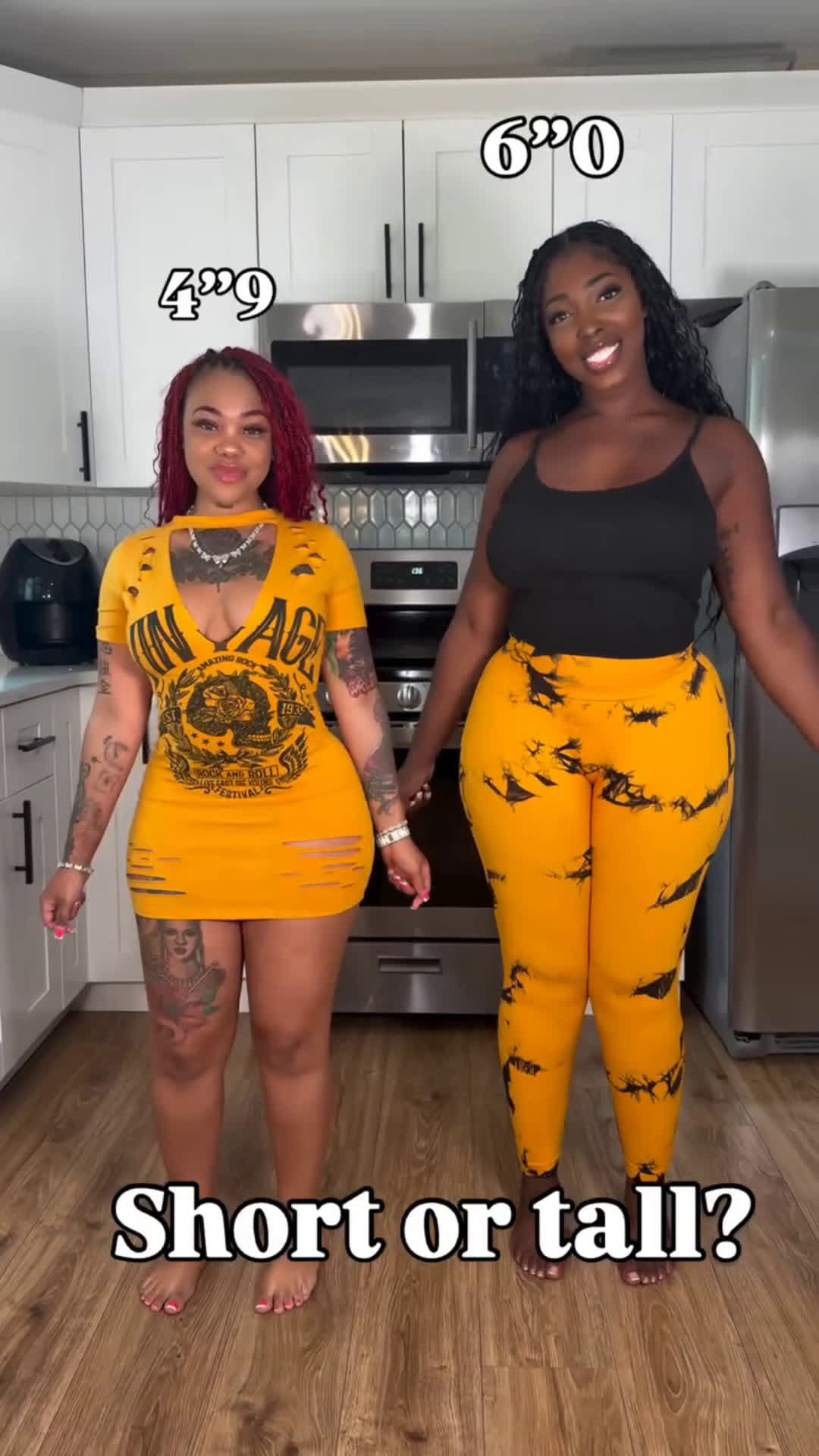 cover for Short or Tall? 📏🍑 #HowDoILook #fyp #foryoupage #crazy #world #foryourpage #explore #fight #funny #fightcam #viral #hood #explorepage #ko