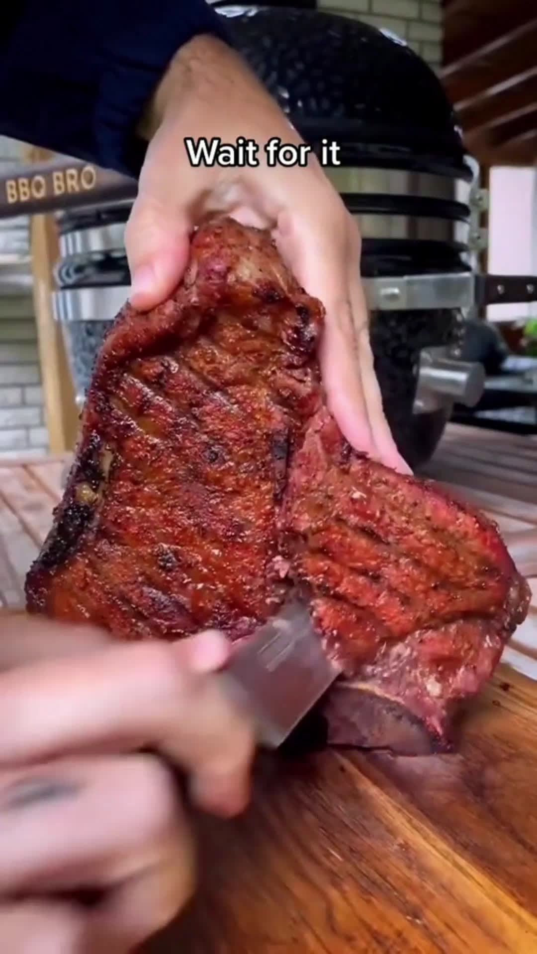 cover for DRY AGED PORTERHOUSE STEAK 🥩🍷  RAW or  PERFECT⁉️ credit 📹 @bbqbro.eu #grilling #steakhouse #porterhousesteak