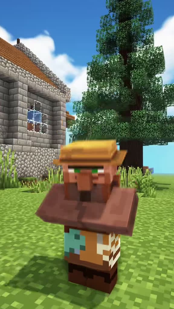 cover for When your villager masters the slickback 😎 #Minecraft #Animation #Slickback