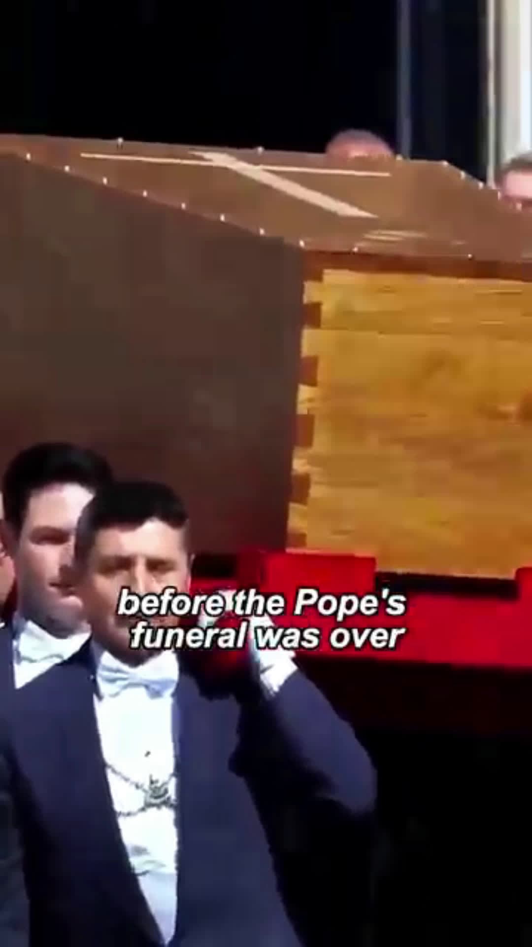 cover for Trump left the Pope’s funeral before it was over