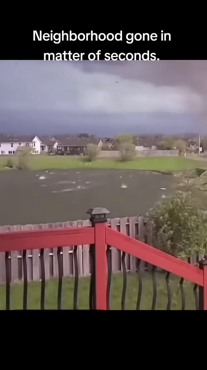 cover for Caught on camera: Massive tornado tears through neighborhood 🌪️ #tornado #destruction #wildweather