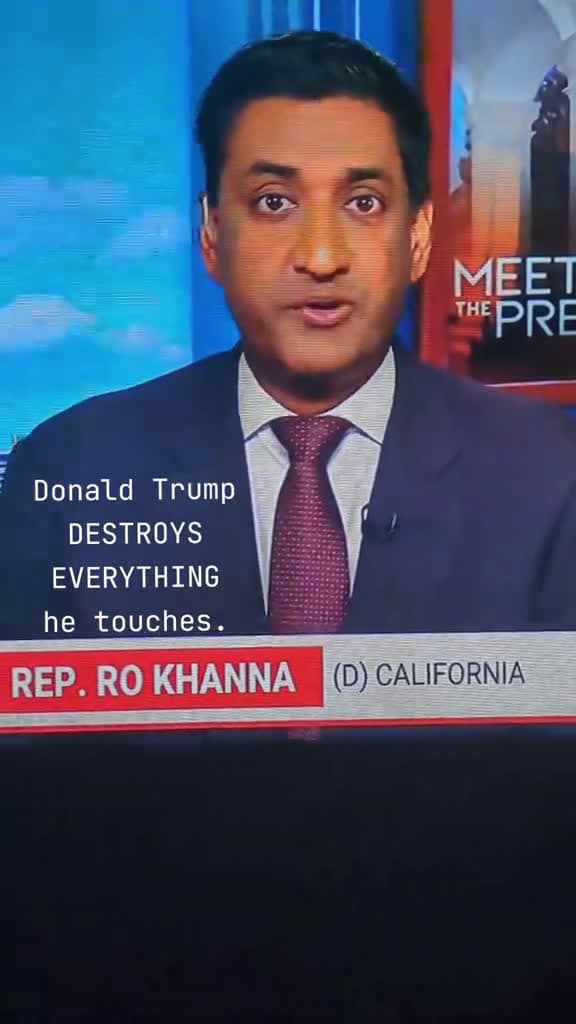 cover for Rep. Ro Khanna drops a #truthbomb on how Trump harms the economy in multiple ways. A harsh lesson for America. #Economy #Truth #Politics 💥