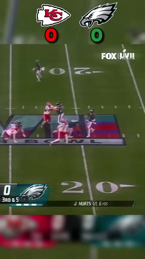 cover for Chiefs vs Eagles Super Bowl Showdown! 💥 #NFLHighlights #SuperBowl #EpicGame