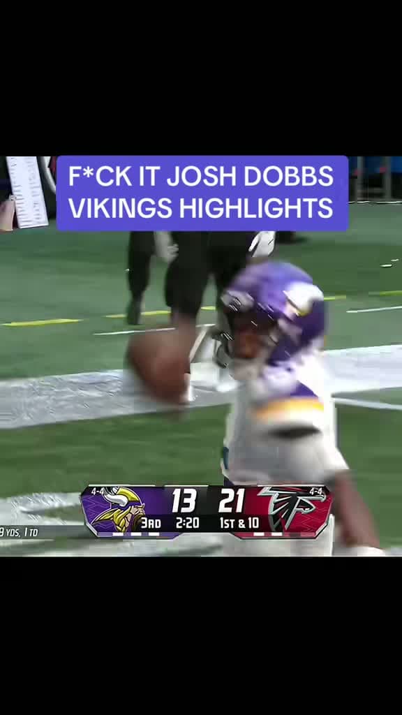 cover for Josh Dobbs electrifies in purple! 🔥 #NFLHighlights #Vikings #Gridiron