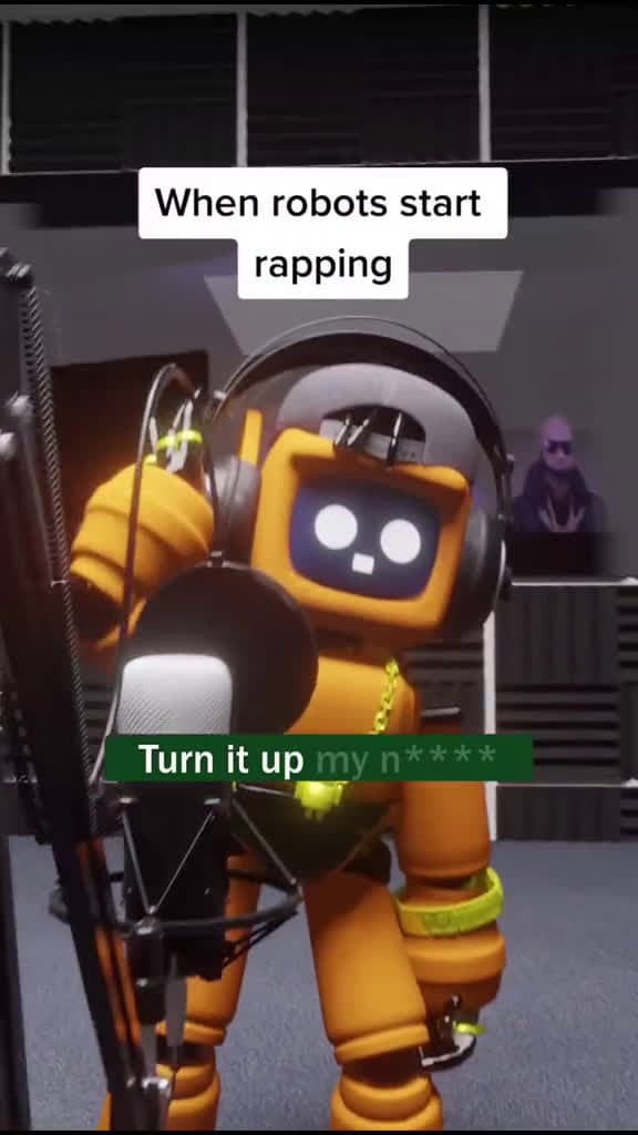 cover for When robots start rapping funny rap robots ai parody recording 54245 #shortvideos