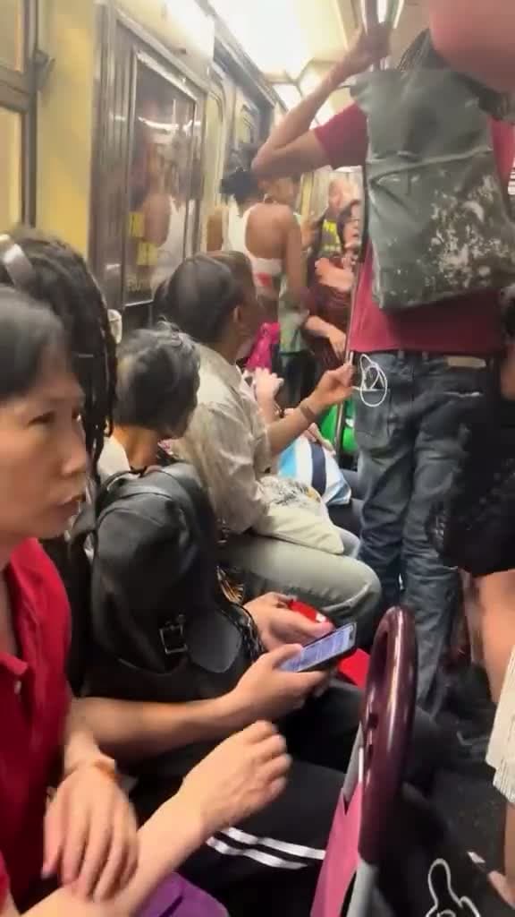 cover for So apparently she was pissed off that people were bumping into her on the subway during rush hour so she started flipping out on everyone around her and that’s when this video started recording …•••••