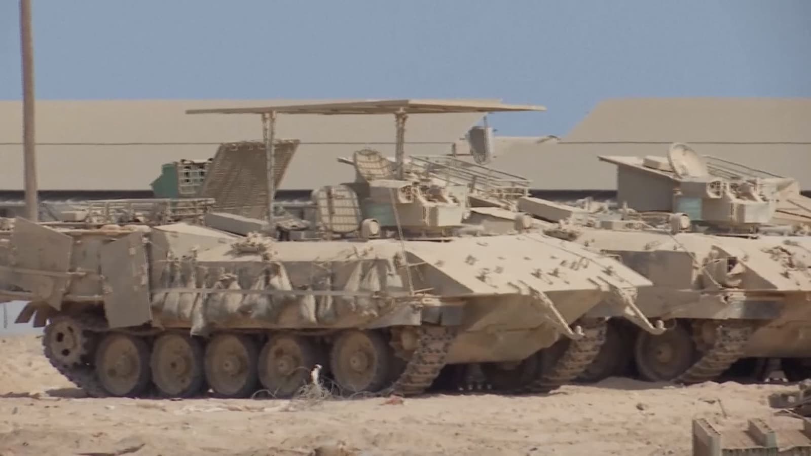 cover for Israeli tanks seen near Gaza border as cabinet approves Gaza City plan