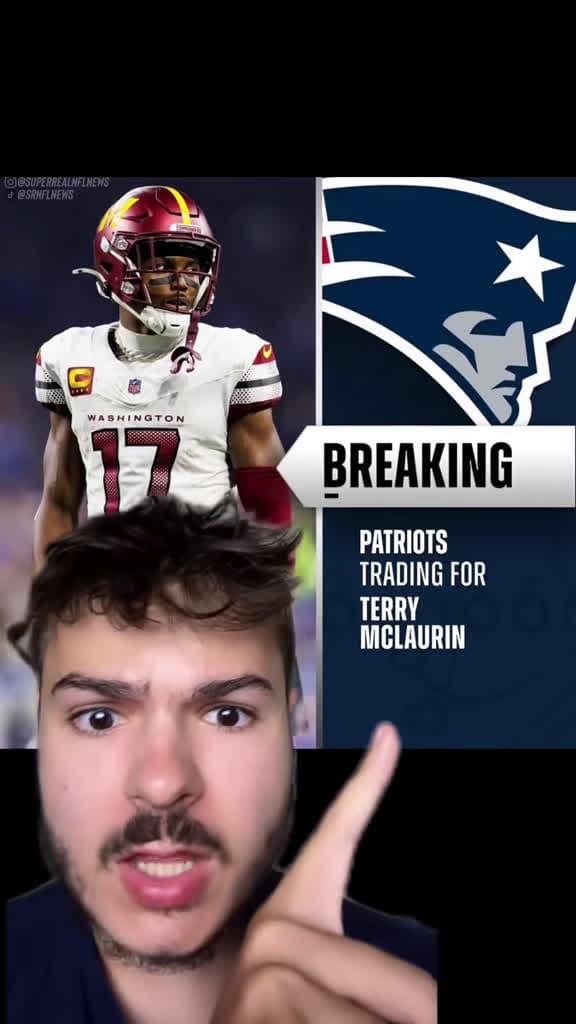 cover for Terry McLaurin traded to the Patriots! Big NFL move! 😳 #NFL #Patriots #TerryMcLaurin
