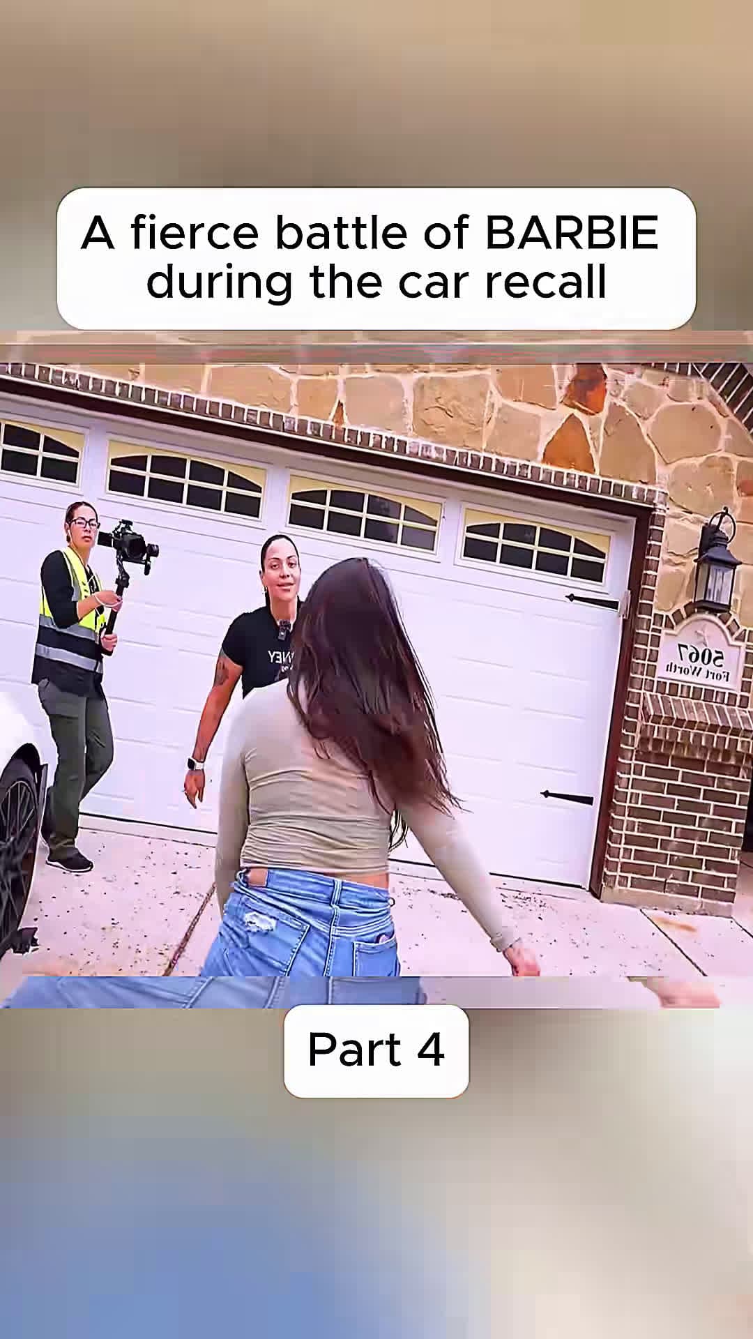 cover for #CaughtOnCamera A fierce battle of BARBIE during the car recall