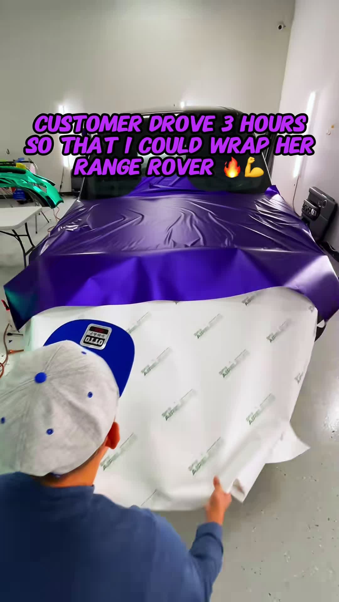 cover for Car wrapping ASMR sounds 😃 wrapping the Range Rover definately gave it a new look ✨  I also teach how to wrap cars in person at my facility in Houston 📍 I have classes coming up this month and the next!  Giving cars a makeover with wrap! A must for all car builds 🤝🫡 #asmr #asmrsounds #carcustomization #carwrapping #carmods
