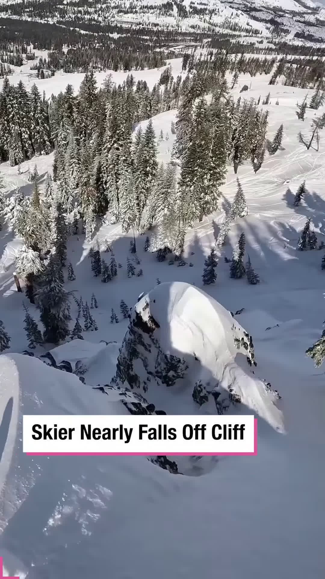cover for Skier Nearly Falls Off Cliff