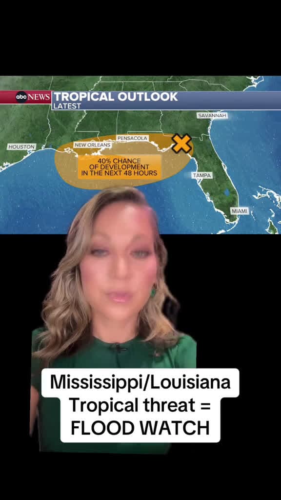 cover for Tropical Storm Erin: Flood Watch for MS & LA