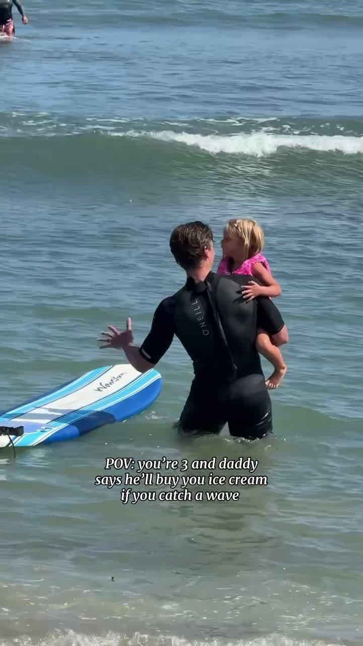 cover for you're 3 and daddy says he'll buy you ice cream if you catch a wave#UnpopularOpinion #CaughtOnCamera