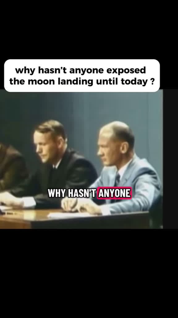 cover for Why hasn’t the moon landing been exposed yet? 🌕 #FlatEarth #Conspiracy #Truth