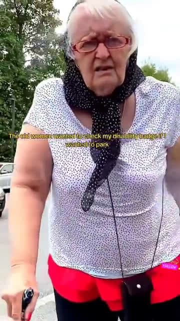 cover for The old women wanted to check my disability badge if I wanted to park #oldwomen #disabilitybadge #park #longervideo #reaction #camera #usa #uk #foryou #foryoupage #foryourpage