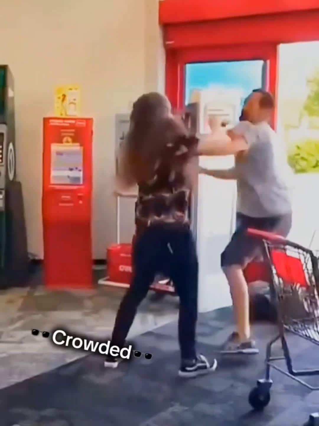 cover for Man fights woman in store  #fightcam #fightclub #streetfight #funnyvideos #thuglife #fightingvideos 