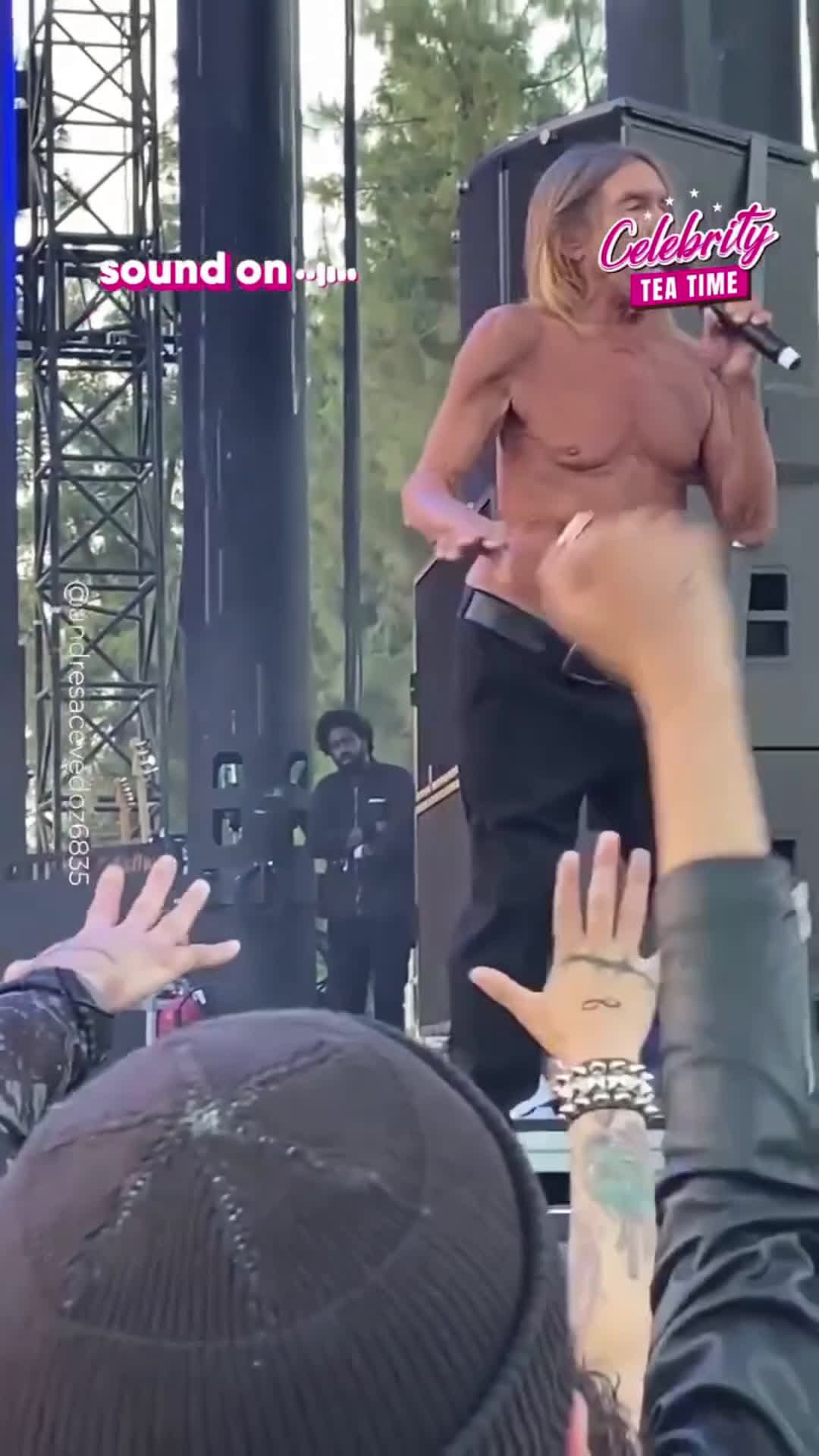 cover for Iggy Pop at gis last concert. Red hot chili peppers . #redhotchilipeppers #iggypop #aging #music #singer #fyp #viral #scoopz 