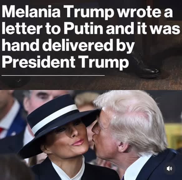 cover for Melania Trump reportedly wrote to Putin about Ukrainian children allegedly abducted by Russia, highlighting humanitarian concerns amid ongoing tensions. 🕊️ #Ukraine #Diplomacy #HumanitarianAid #Putin