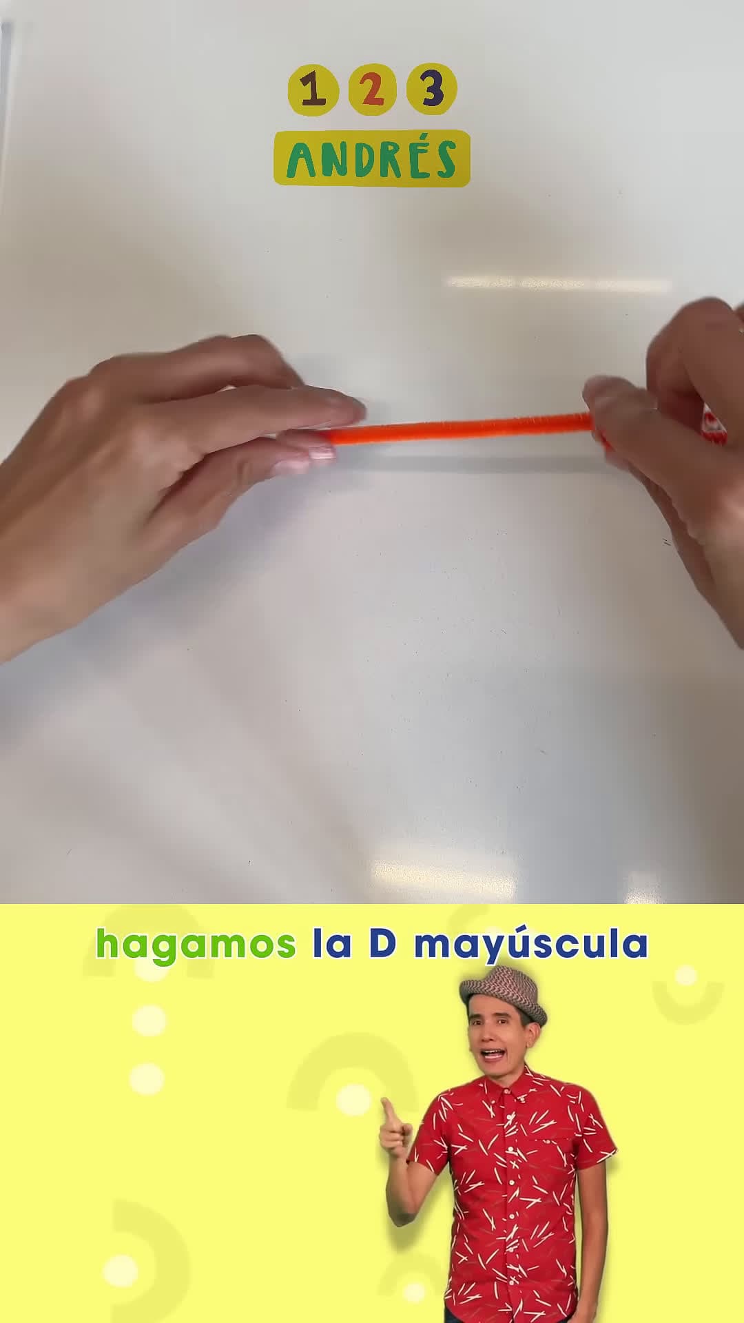 cover for Haciendo la letra D con ALAMBRES 123andres musicainfantil abcd kidsvideo shorts