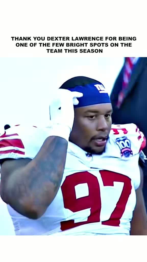cover for Huge respect to Dexter Lawrence for a DPOTY season despite the struggles. Hopefully, he gets the leadership role he deserves next year. Let's not waste his talent! 💪 #GiantsPride #BigBlue #DexterLawrence