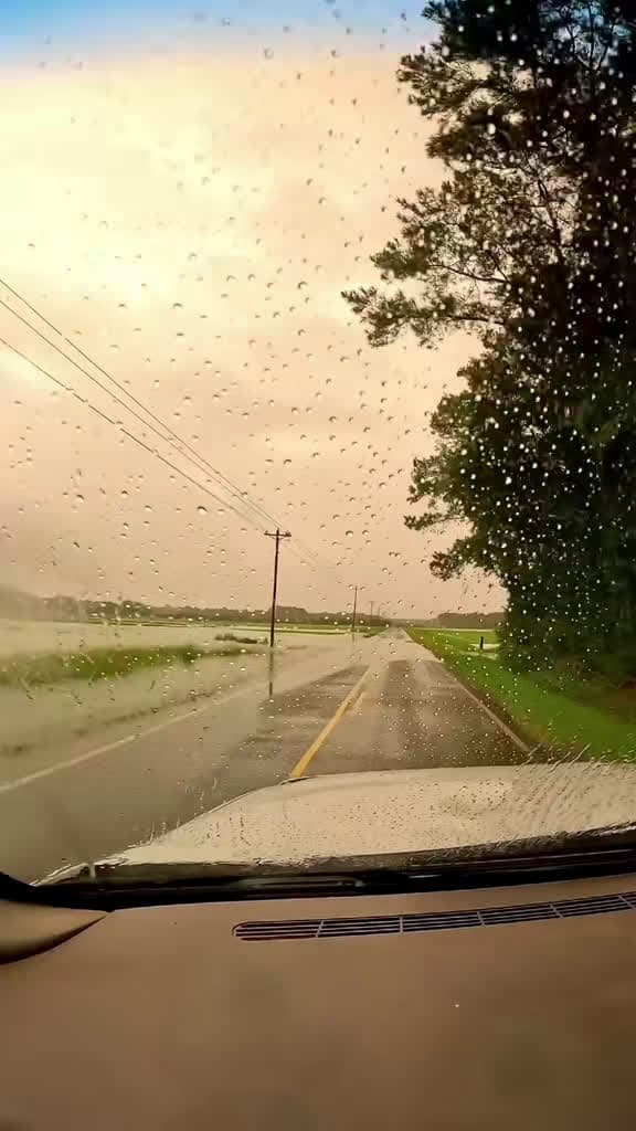 cover for Flash flood swallows the road in seconds — water everywhere! 🚗💦 #flood #water #viral