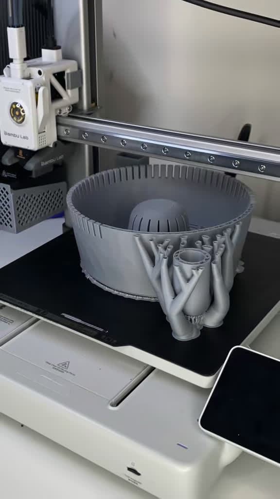 cover for 3D-printed fruit washer for quick, clean fruit prep 🍓🍊 #3DPrinting #BambuLab #DIY #FruitPrep
