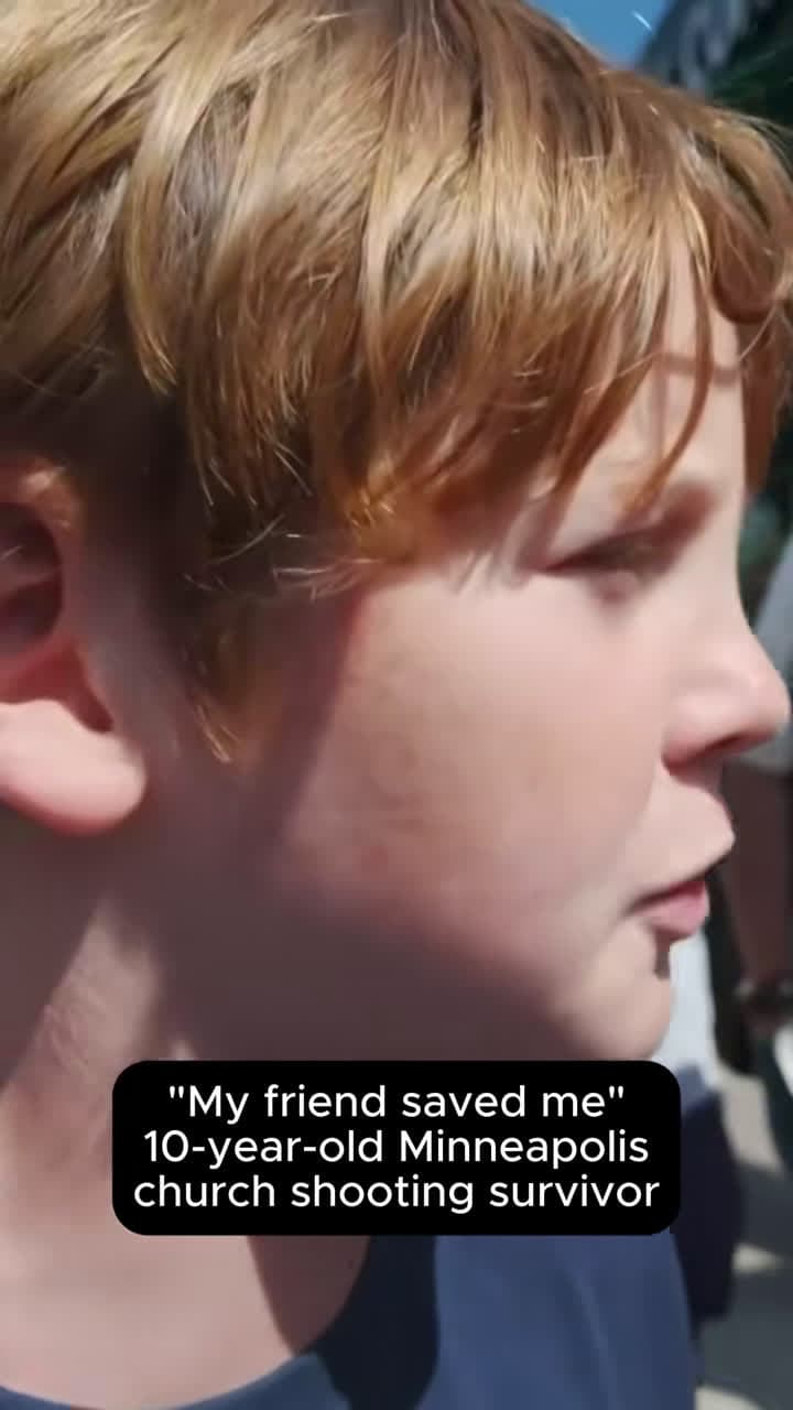 cover for Fifth grader Weston Halsne shares harrowing moments from Minneapolis shooting during morning Mass. #Minneapolis #BreakingNews #MassShooting 🕊️