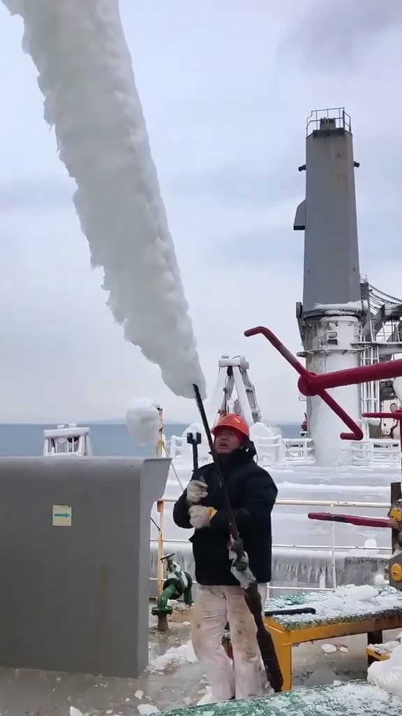cover for Ship icebreaking operation ice satisfying fyp asmr oddlysatisfying 52894 #nicevideo