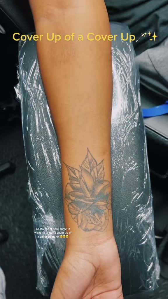 cover for Watch the ultimate tattoo cover-up transformation! ✨ #CoverUp #TattooArt #InkMagic
