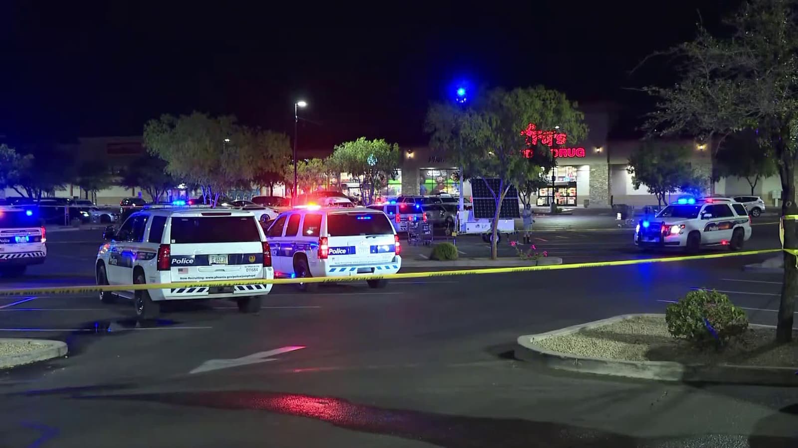 cover for Active police scene at Fry's in Phoenix