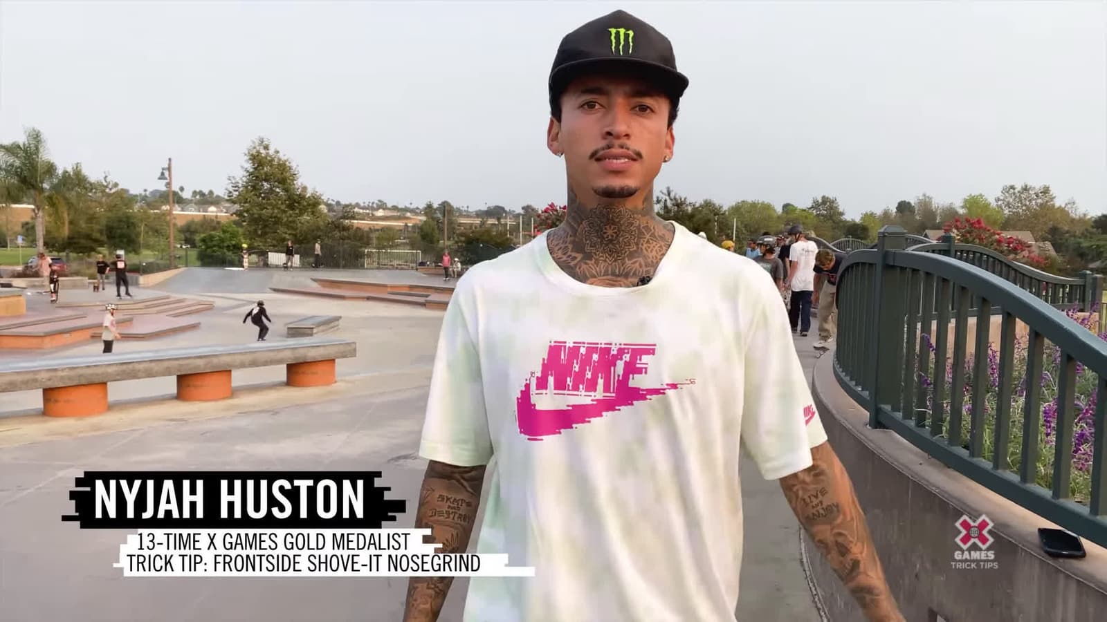 cover for How To Front Shuv Nosegrind Nyjah Huston Watch as #NyjahHuston explains the fundamentals of the frontside shuv nosegrind for #XGamesTrickTips! Granted, this isnt a basic move,