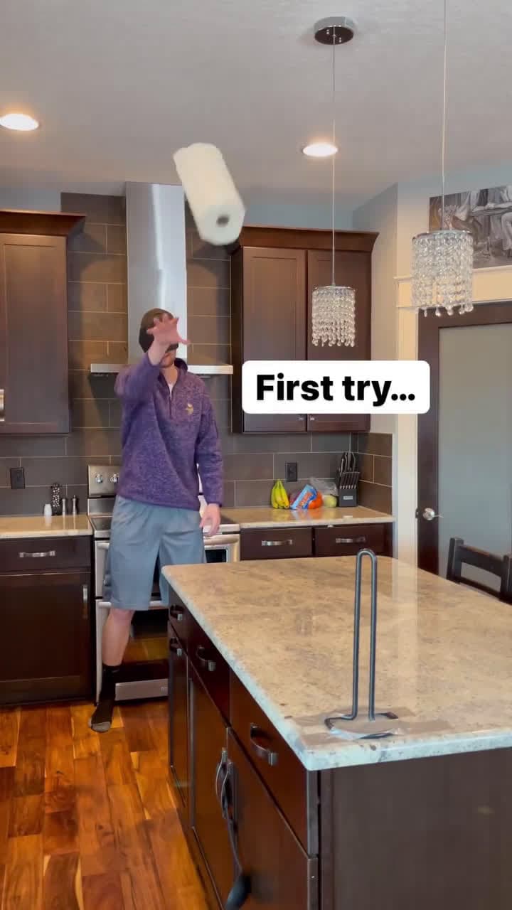 cover for WHAT JUST HAPPENED The Blindfolded Paper Towel Toss trickshot trickshots thatllwork dudeperfect