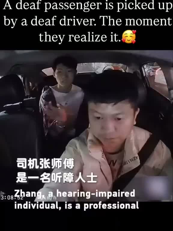 cover for The driver went on social media after to say how happy he was to be understood. Love their wholesome exchange. 🥰