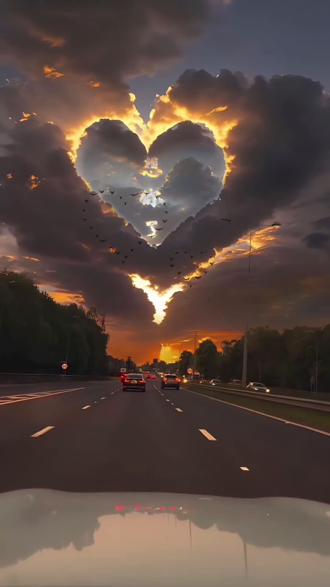 cover for Report I miss you so much today. The scenery is all on the road. #sunset #fyp #scenery