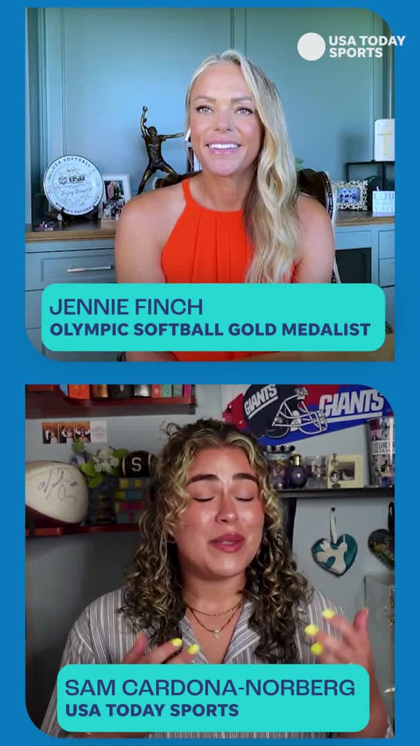 cover for Jennie Finch expresses 'mixed feelings' with pros and cons of NIL in college sports